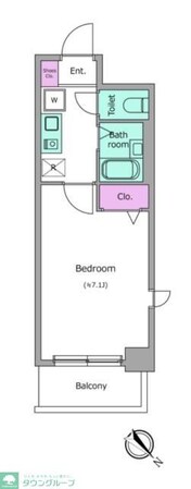 レジディア南行徳の物件間取画像